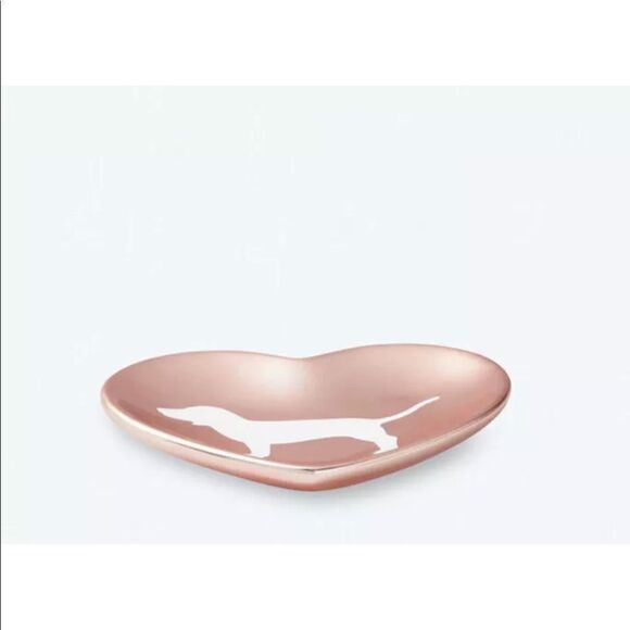 NEW VICTORIA'S SECRET PINK METALLIC ROSE GOLD Dish - Picture 3 of 4